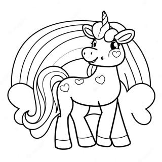Rainbocorn Coloring Page | Rainbocorn coloring page