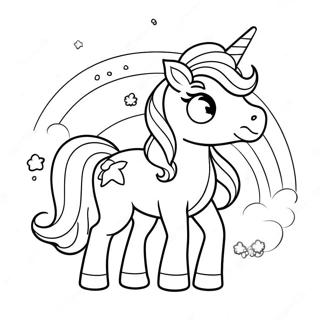 Cute Rainbow Unicorn Rainbocorn Coloring Page | Rainbocorn coloring page