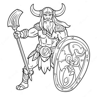 Pagina da Colorare Mitologia Norrena | pagina da colorare Mitologia Norrena