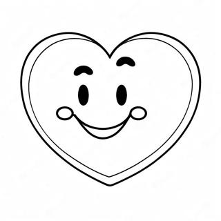 Heart Emoji Coloring Page | Heart Emoji coloring page