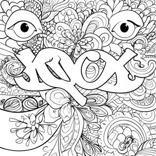 XOXO Coloring Page | XOXO coloring page