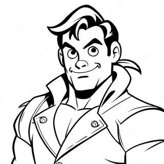 Gaston Coloring Page | Gaston coloring page