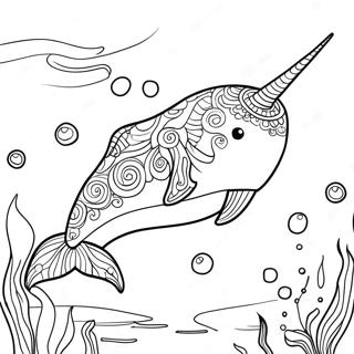 Narwhal Coloring Page | Narwhal coloring page