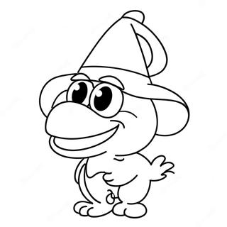 Grover in a Silly Hat Coloring Page | Grover coloring page