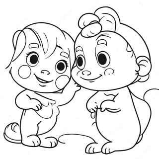 Dave Y Ava Páginas para Colorear
