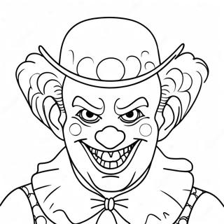 Funny It Clown Coloring Page | It coloring page
