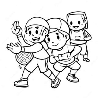 YMCA Kids Playing Sports Coloring Page | YMCA coloring page