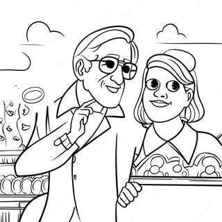 Famous Movie Scenes Coloring Page | Pop Culture coloring page