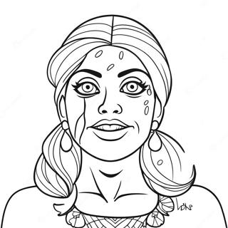 Baddie Coloring Page | Baddie coloring page