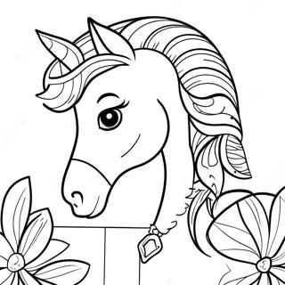 Horse Shoe Coloring Page | Horse Shoe coloring page