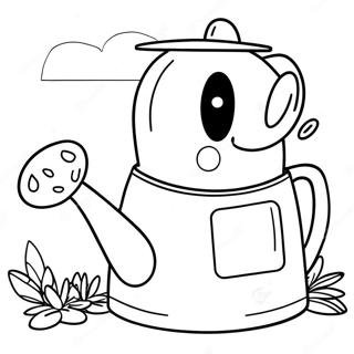 Watering Can Coloring Page | Watering Can coloring page