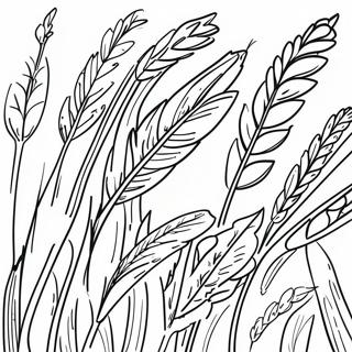 Wheat Coloring Page | Wheat coloring page