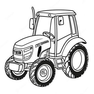 Kubota Tractor Coloring Page | Kubota coloring page