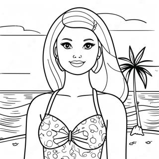 Barbie Strand Malebøger