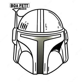 Boba Fett Helm Ausmalbild | Boba Fett Helm Ausmalbild