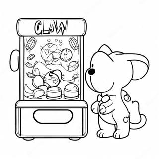 Claw Machine Coloring Page | Claw Machine coloring page