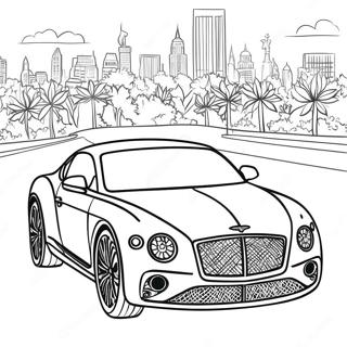 Bentley Luxury Car Coloring Page | Bentley coloring page