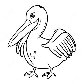 Pelican Coloring Page | Pelican coloring page