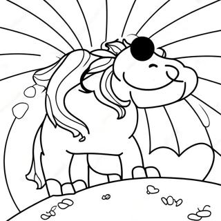 Bright Sunlight Coloring Page | Light coloring page