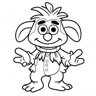 Gobo the Fraggle Coloring Page | Fraggle Rock coloring page