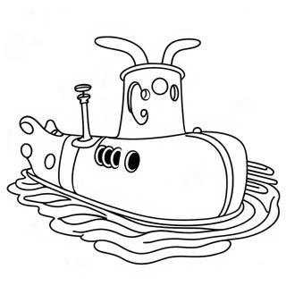 Yellow Submarine Coloring Page | Yellow Submarine coloring page