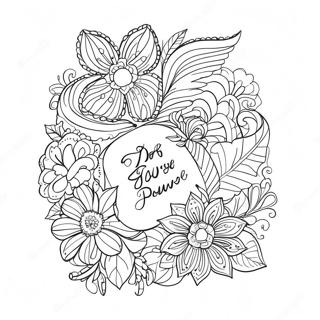 Calligraphy Bible Verse Coloring Page | Calligraphy Bible Verse coloring page