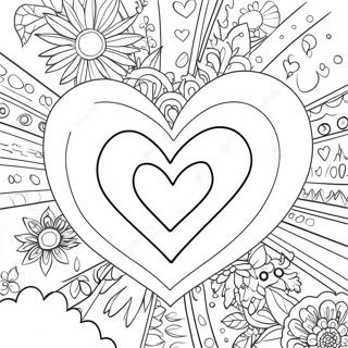 I Love Mommy Heart Coloring Page | I Love Mommy coloring page