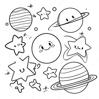 Galassia Del Cielo Notturno Pagine da Colorare