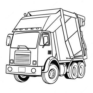 Trash Truck Coloring Page | Trash Truck coloring page