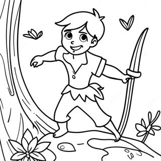 Peter Pan Coloring Page | Peter Pan coloring page