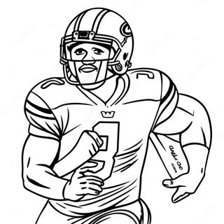 Tua Tagovailoa Coloring Page | Tua Tagovailoa coloring page