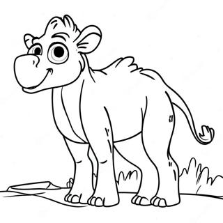 Ice Age Carl Coloring Page | Ice Age Carl coloring page