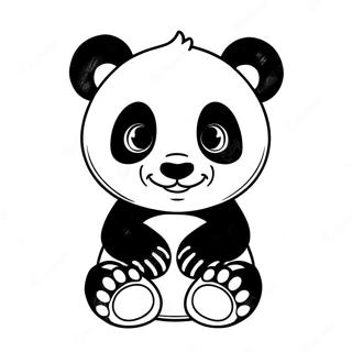 Baby Panda Coloring Page | Baby Panda coloring page