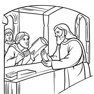 Parable of the Talents Coloring Pages