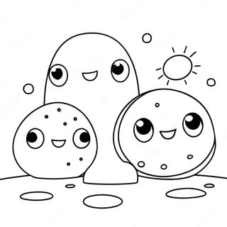 Funny Cartoon Holes Coloring Page | Holes coloring page