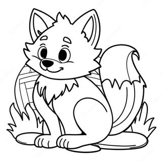 Lankybox Foxy Coloring Page | Lankybox Foxy coloring page