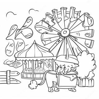 Foire De Comté Coloriages