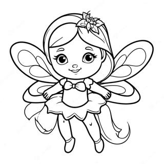 Black Fairy Coloring Page | Black Fairy coloring page