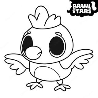 Brawl Stars Crow Coloring Page | Brawl Stars Crow coloring page