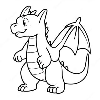 Charizard Breathing Fire Coloring Page | Fire Pokemon coloring page