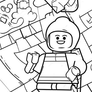 Lego Minifigure Coloring Page | Lego Minifigure coloring page