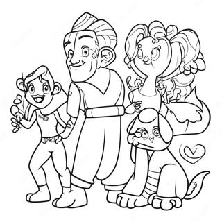 Karma's World Characters Coloring Page | Karma's World coloring page