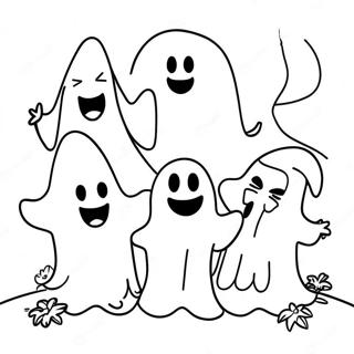Halloween Doodle Kunst Fargeleggingssider