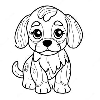 Cavapoo Puppy Coloring Page | Cavapoo coloring page