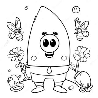 Spongebob Pasqua Pagine da Colorare