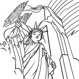 Patriotic September 11 Coloring Page | September 11 coloring page