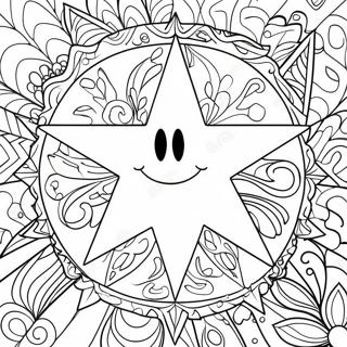 Colorful Epiphany Star Coloring Page | Epiphany coloring page