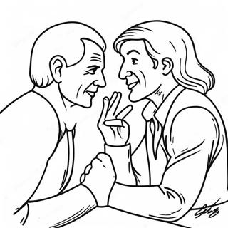 Conflict Resolution Techniques Coloring Page | Conflict Resolution coloring page