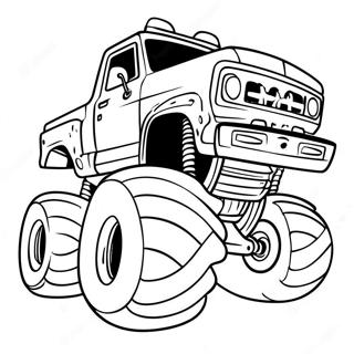 Rampage Monster Truck Coloring Page | Rampage coloring page