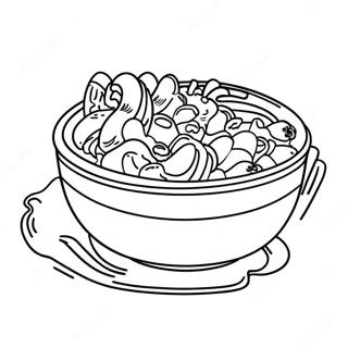 Chinese Food Coloring Page | Chinese Food coloring page